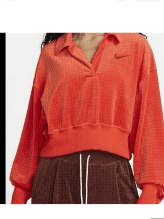 Nike Y2K velvet collared pullover - Picture 2 of 4